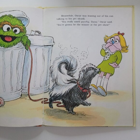 Sesame Street Pet Show Book Vintage‎ 1980s Muppets Jim Henson Big Bird Ernie - Picture 6 of 8